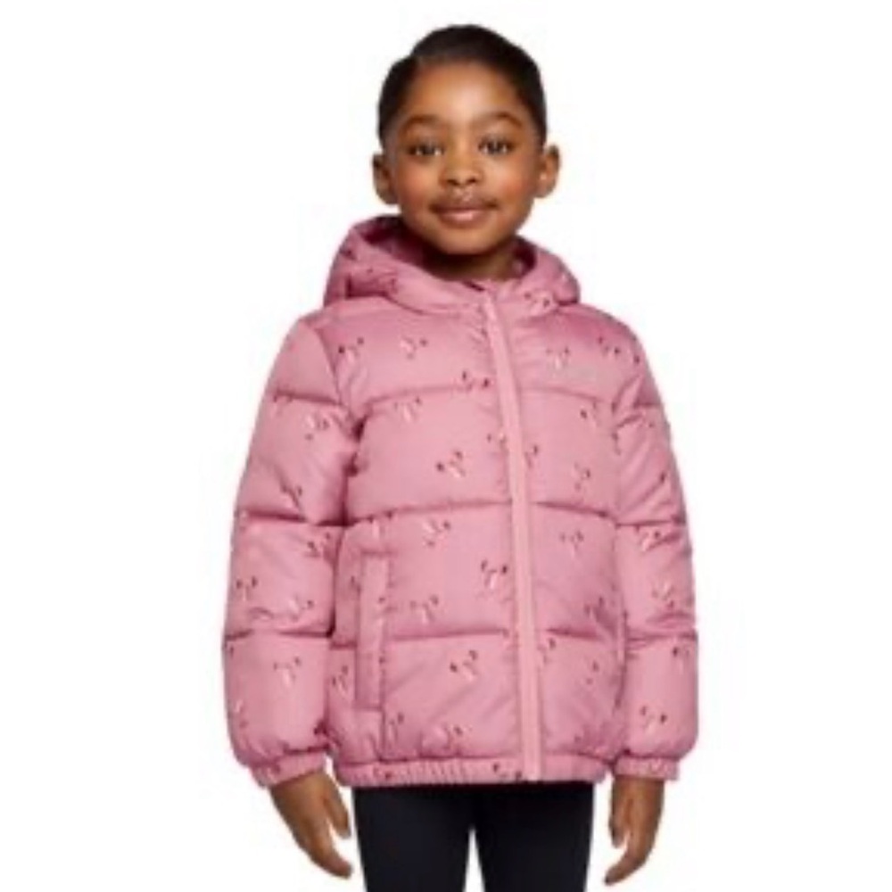 Miles The Label girls Hooded Puffer Jacket pink color Size 4T